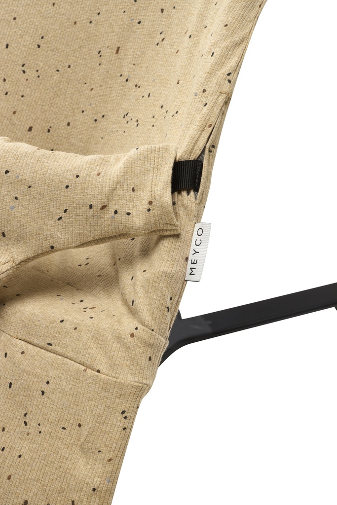 Meyco | Hoes vr Relax Rib Mini Spot  Toffee Melange