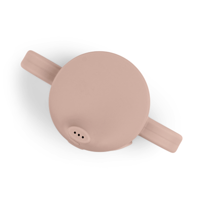 DRINKBEKER, 160 ml, Elphee, Peekaboo Spout Cup, powder, roze, siliconen, handvatten, drinktuit, 1 stuk(s), 24