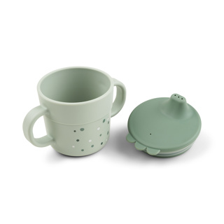 DRINKBEKER, 215 ml, Foodie Spout Cup, Happy Dots, green, PP, handvatten, drinktuit, 1 stuk(s), 24