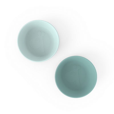 KOM, Kiddish Bowl 2-pack, Raffi, blue, PP, afdruk van Raffi de giraf op de bodem van de kom, 2 stuk(s), 24