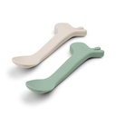 LEPEL, 2 delig, Silicone Spoon 2-pack, Lalee, green, groen, uni, van 0 maand, bestek, 2024