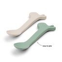 LEPEL, 2 delig, Silicone Spoon 2-pack, Lalee, green, groen, uni, van 0 maand, bestek, 2024