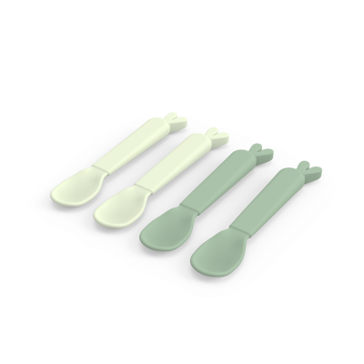 LEPEL, 4 delig, Kiddish Spoon 4-pack, Lalee, green, groen, uni, bestek, 24