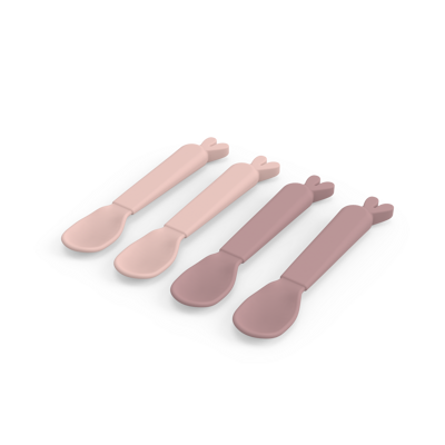 LEPEL, 4 delig, Kiddish Spoon 4-pack, Lalee, powder, roze, uni, bestek, 2024