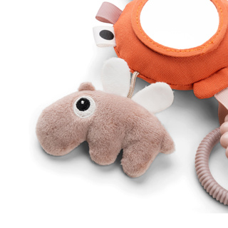 MAXI-COSI HANGER, To Go Activity Mirror, Happy Clouds, papaya, uni, textiel, +activities, vanaf 0 maand, 24