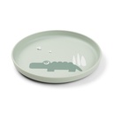 PLAT BORD, Foodie Plate, Croco, green, rond, groen, print krokodil, PP, 1 stuk, bord, 24