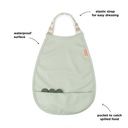 SLABBETJE, Pull-Over Bib, Croco, green, met halssluiting, 26.5x35cm, met kruimelv., waterdicht, 1 stuk(s), 24