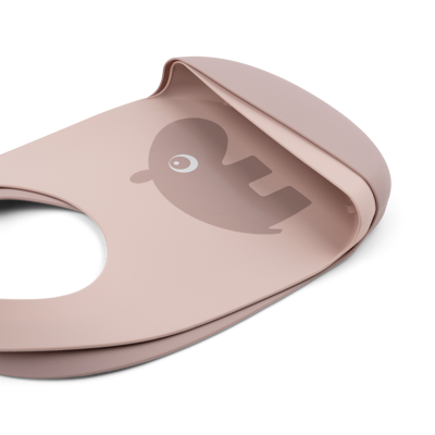 SLABBETJE, Silicone Bib 2-Pack, Ozzo, powder, siliconen, 19x27cm, met kruimelv., waterdicht, 2 stuk(s), 24