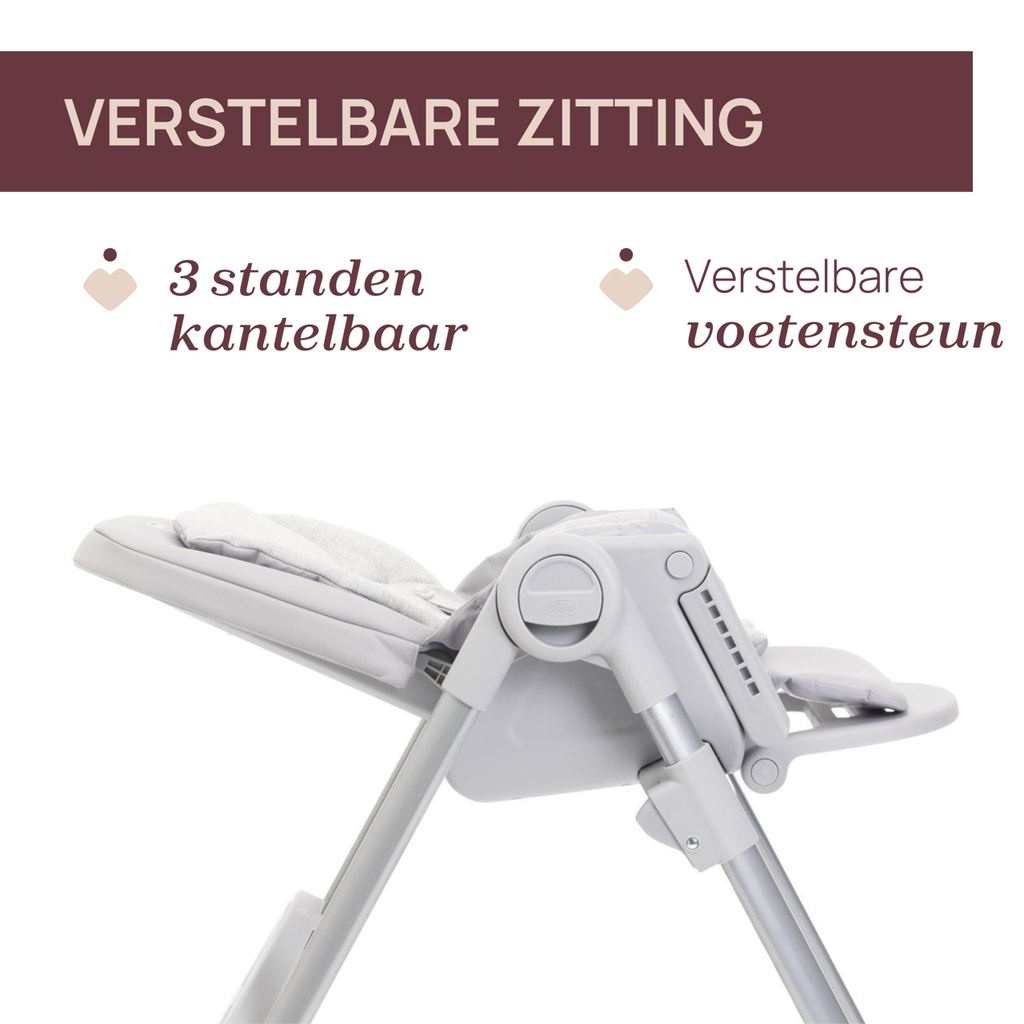 Chicco | Eetstoel Polly Armonia Steel