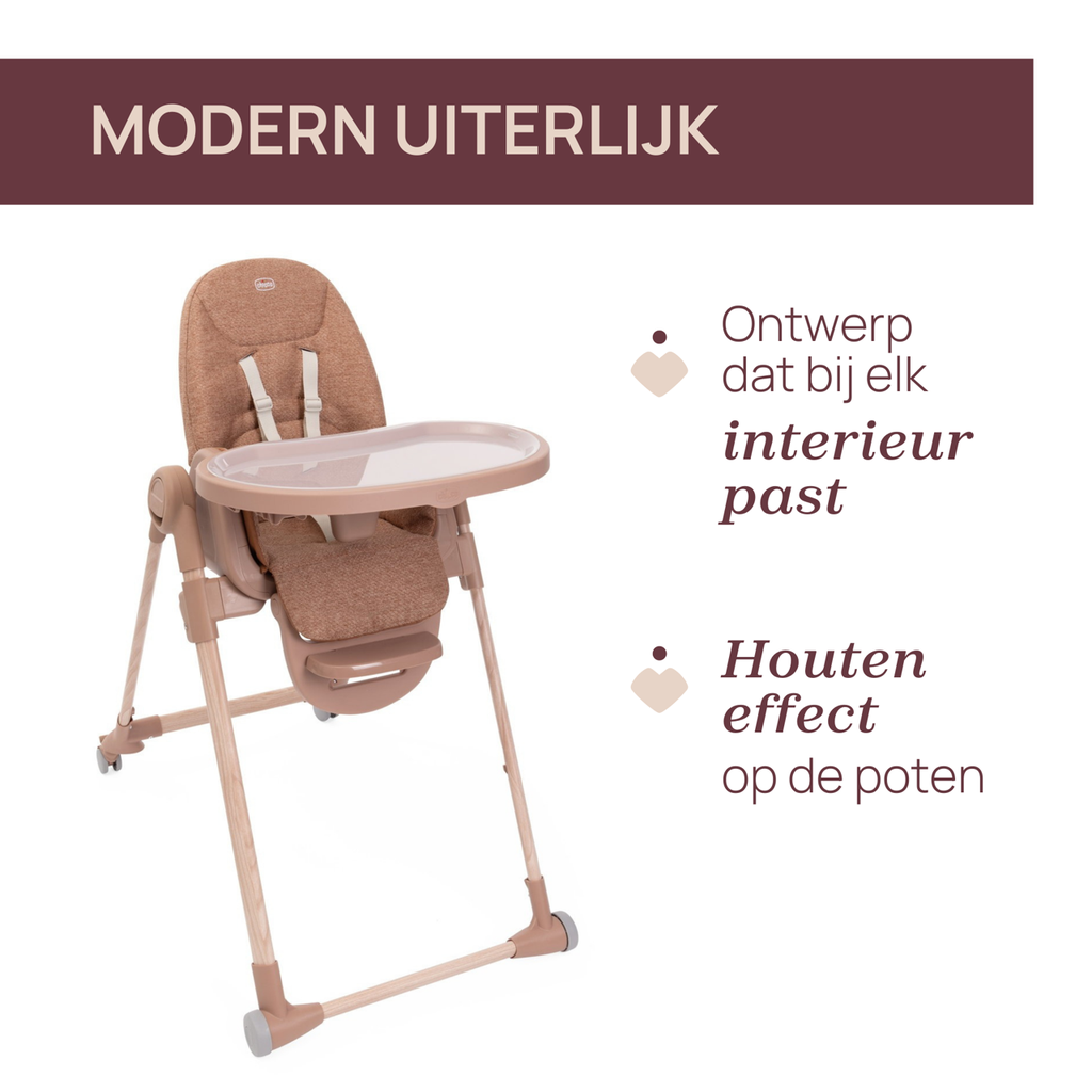 Chicco | Eetstoel Polly Armonia Terracotta