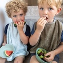 SLABBETJE, Timboo, XXL, jungle green, uni, drukknopensluiting, bamboe, 37x50cm, 1 stuk