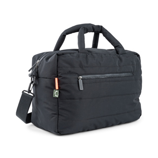 VERZORGINGSTAS, Quilted Changing Bag, black, gerecycleerd polyester, +luiermat +schouderriem, 24 