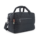 VERZORGINGSTAS, Quilted Changing Bag, black, gerecycleerd polyester, +luiermat +schouderriem, 24 