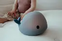 NACHTLAMP DRAADLOOS, Moby, walvis, blue, blauw, 11x10x16cm, LED lampje, oplaadbaar via usb 