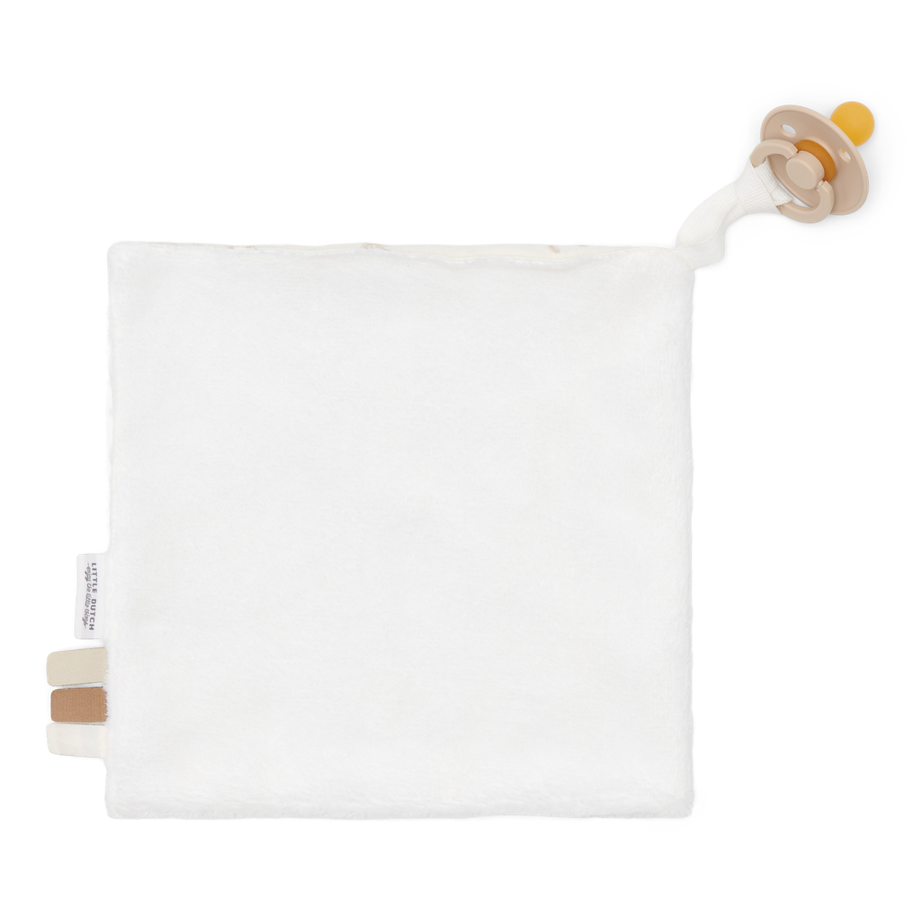 KNUFFELDOEK, Newborn Naturals, baby bunny, wit/ecru, aop konijntjes, textiel, vanaf 0 maand