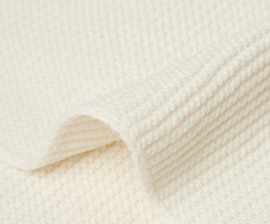 Jollein | Deken 100x150cm TOG 0.9 Basic knit Ivory voor babybed