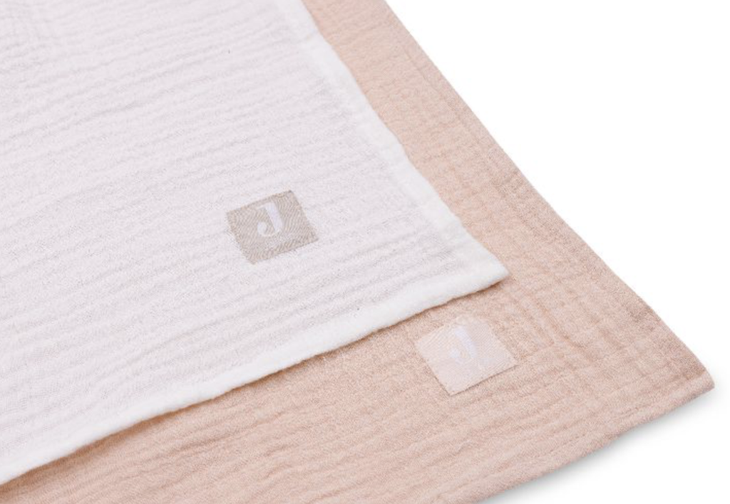 TETRA DOEK, 115x115cm, Wild Rose, ivory, roze/ecru, uni, deken/wikkeldeken, 2 stuk(s), Large, VJ2024