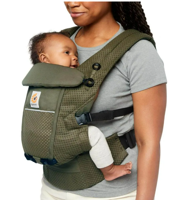 Ergobaby | Babybuidel Adapt Soft Flex Mesh Olive Green 3.2 kg tot 20.4 kg