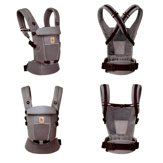 Ergobaby | Babybuidel Adapt Soft Flex Mesh Graphite Grey 3.2 kg tot 20.4 kg