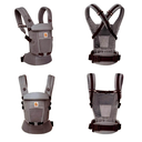 Ergobaby | Babybuidel Adapt Soft Flex Mesh Graphite Grey 3.2 kg tot 20.4 kg