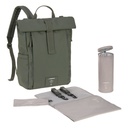 VERZORGINGSTAS, Rolltop Up Backpack, olive, Green Label, polyester, +luiermat, +isoth flessenh