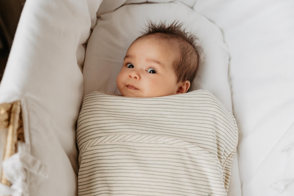 Puckababy | Inbakeren Piep Green Stripes 0-3M