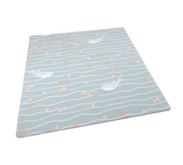 Little Gem | Speeltapijt On The Move Vinyl 140 x 140cm Reversible All about dots - Underwater World