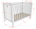 AMORI BABYBED 60 X 120 CM WIT