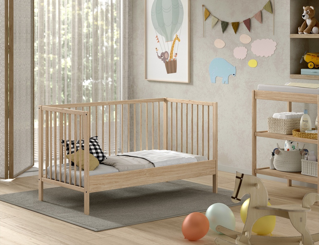 DINO BABYBED 70 X 140 CM NATUUR