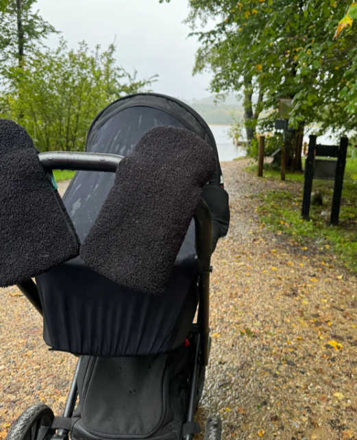 Kong.Walther | Handschoen vr Wandelwagen Osterbro Glove Teddy Black 