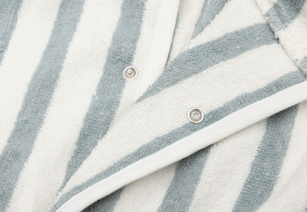 Jollein | Badjas Terry Stripe Sea Green 1-2Y Gestreept Groen/Wit