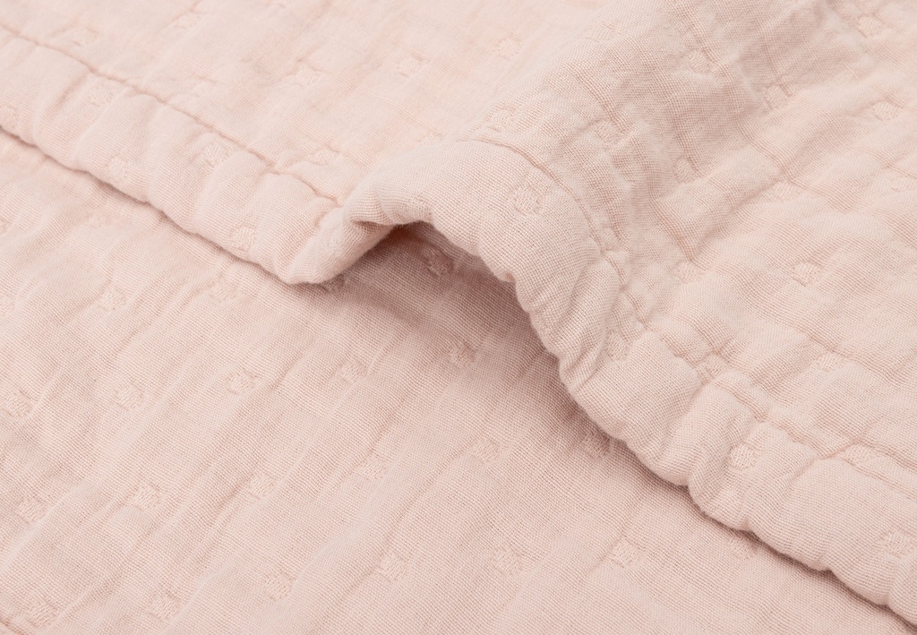 Jollein | Deken Wild Rose Hydrofiel  Jacquard 75x100cm