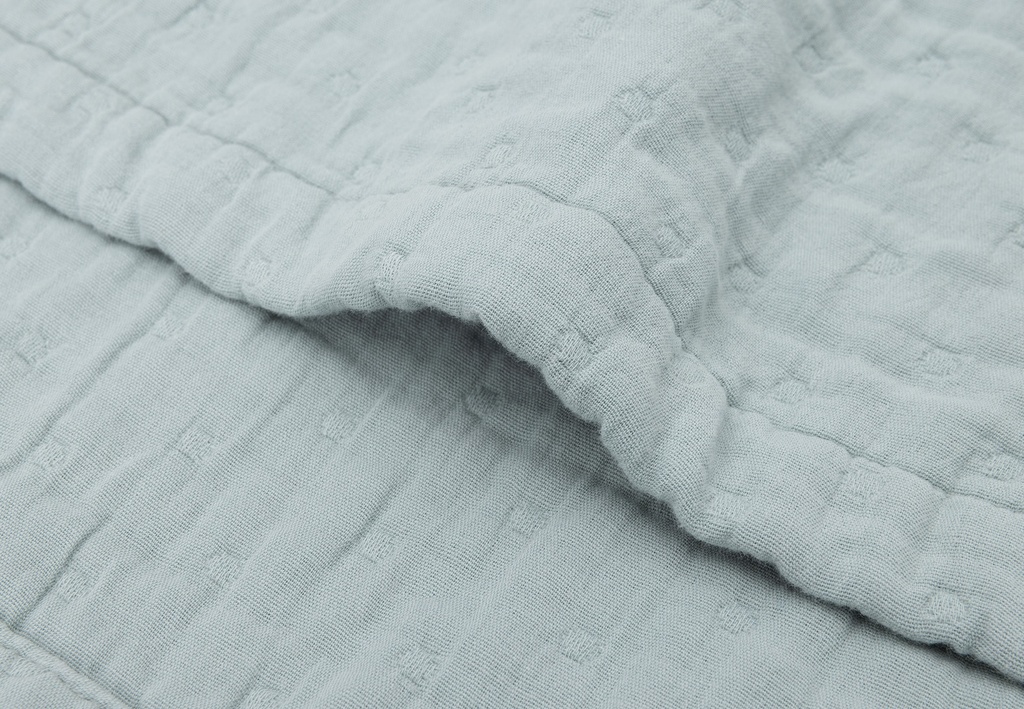 Jollein | Deken Sea Green Hydrofiel  Jacquard 75x100cm