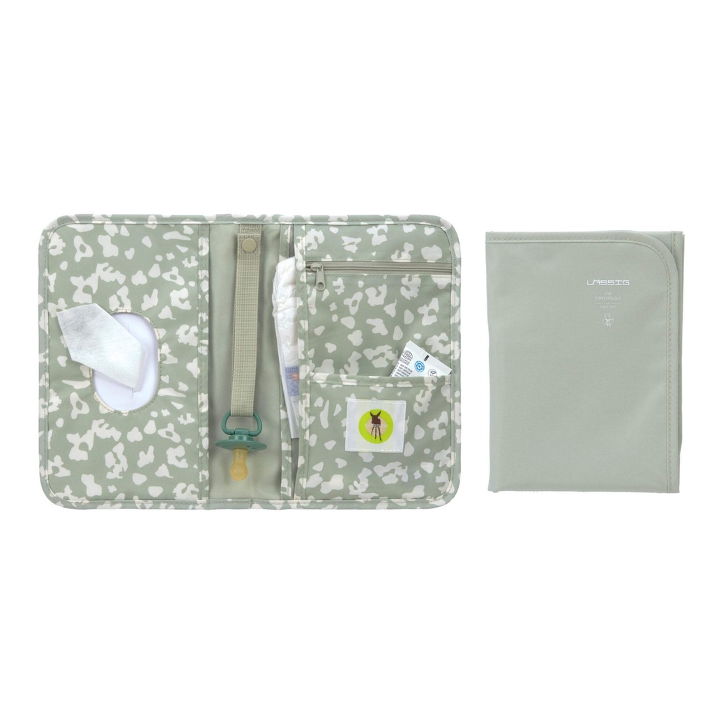 Laessig | Luiermatje Changing Pouch Leo Light Khaki