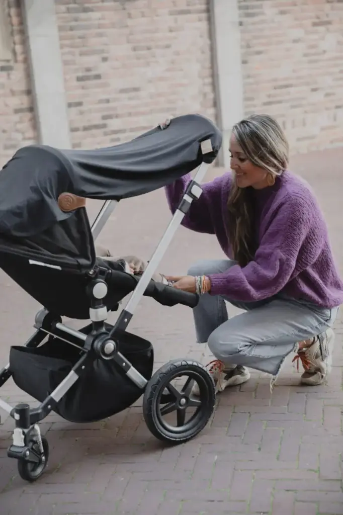 Cloby | HUIFEL, Multifunctional UV blanket, PB, peanut brown, vr groep 0+/babybuidel/buggy/draagmand/wandelwagen, UV-bestendig