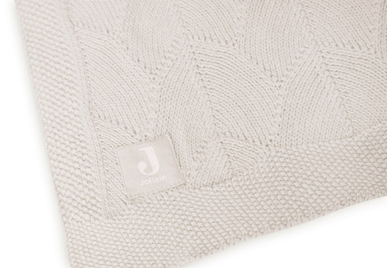 Jollein deken ledikant 100x150 Shell Knit Nougat