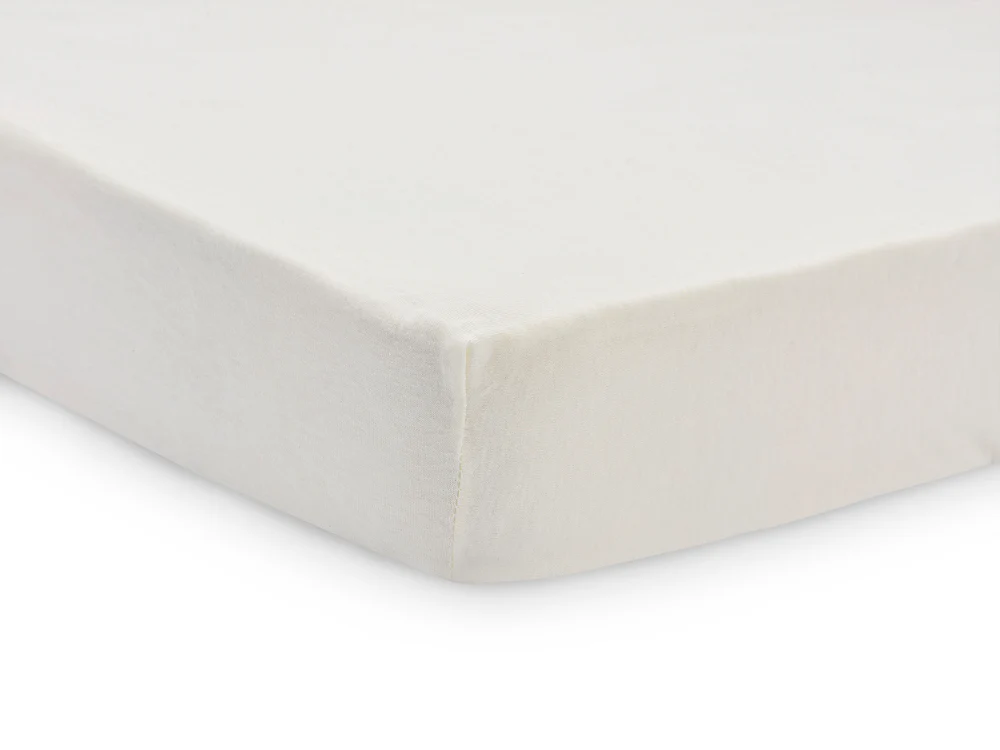 Jollein | HOESLAKEN, 60x120cm, ivory, ecru, vr babybed 60x120, uni, jersey, 100% katoen, 1 stuk(s), 2021-2022