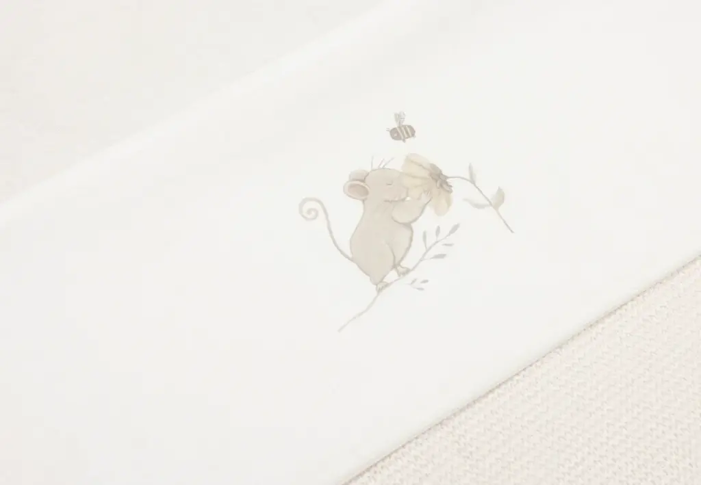 Jollein | LAKEN, 120x150, Dreamy Mouse, aop muizen/aop bloemen, katoen, voor babybed, 2023-2024