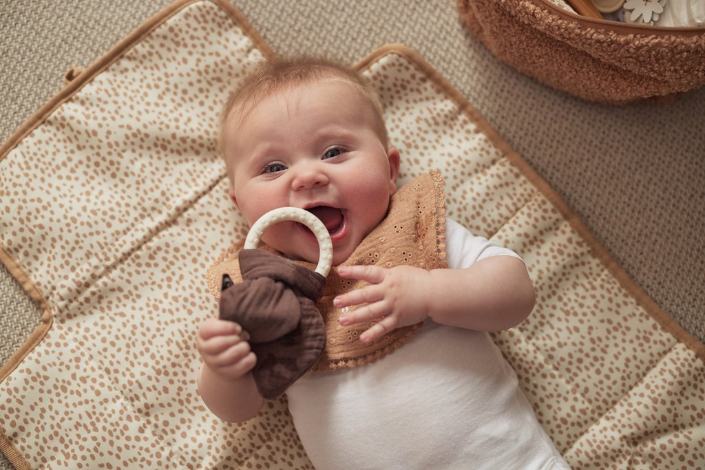 Jollein | LUIERMATJE, Bouclé naturel, ecru, uni, boucle, herbruikbaar, open 50x71cm, opgevouwen 30x20cm, 2022