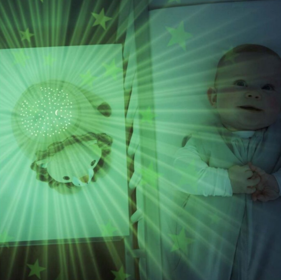 Zazu | Nachtlamp met projectie Lion beige met muziek 