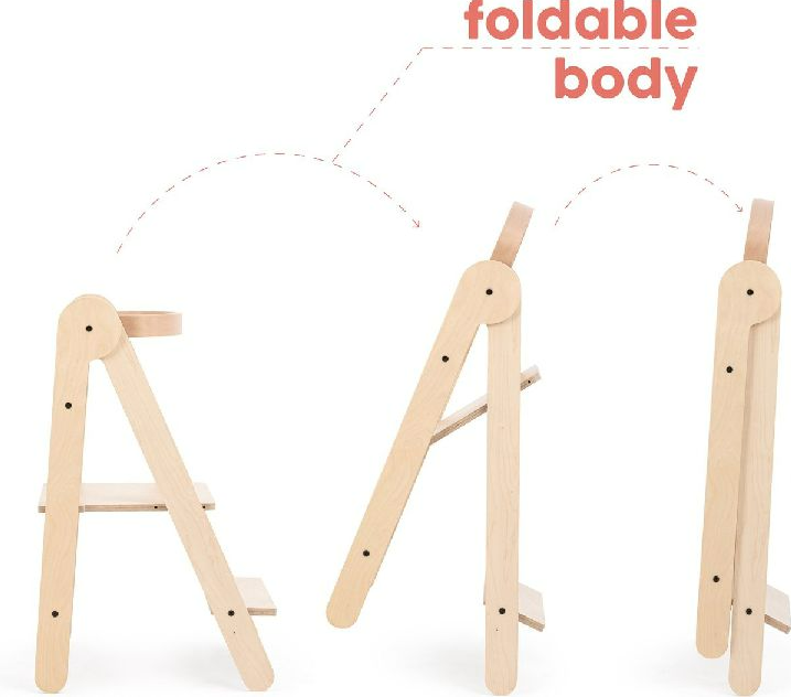 Mamatoyz | Leertoren Fold Learning Tower Natural 90x90x90cm max 25 kg