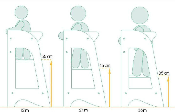 Mamatoyz | Leertoren Fold Learning Tower Natural 90x90x90cm max 25 kg