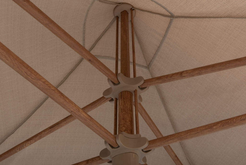 4SO | Parasol Vivenda Woodlook Frame Sand 