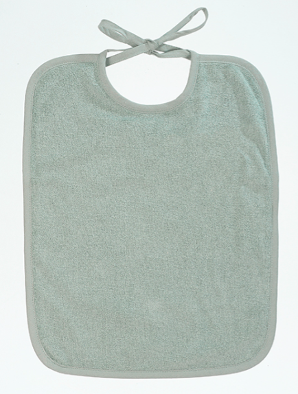 He Baby | Slabbetje Badstof Lintsluiting Lily Green 30x40cm 