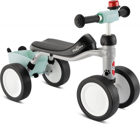 Puky | Loopfiets/Loopauto Pukylino Panda Bundle Grey-Mint Kunststof/Metaal Grijs/Groen +12m