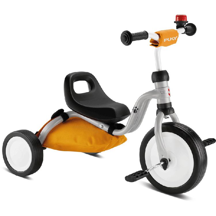 LOOPFIETS / LOOPAUTO, Fitsch Bear Bundle, grey-mustard, grijs/oranje, uni, kunststof/metaal, vanaf 18 maanden