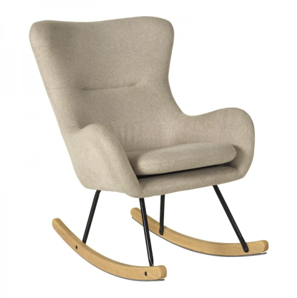 ZETEL, Chair Basic, desert, ecru, Rocking Adult, uni, textiel/hout, schommelstoel