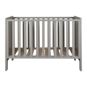 Quax | Bed Mila Stone Massief Beuk Babybed incl Bodem Grijs 60x120cm