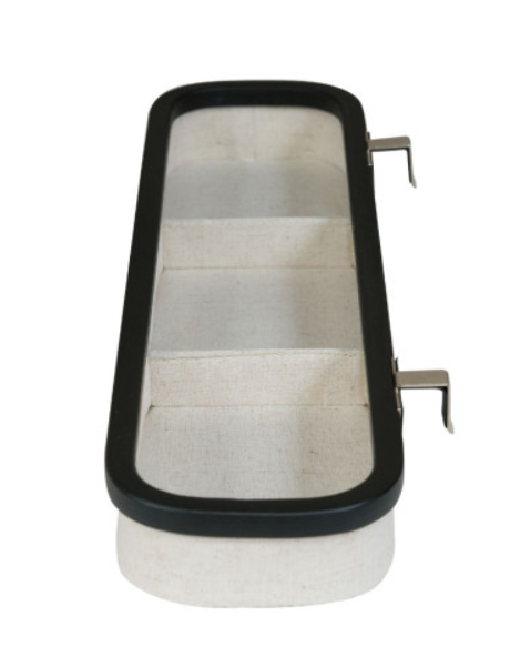 Quax | Opbergmand Charcoal Hangrekje met indeling ,bamboo/PET 45x5x12cm vr Hip/+Lade/Comfort Smart