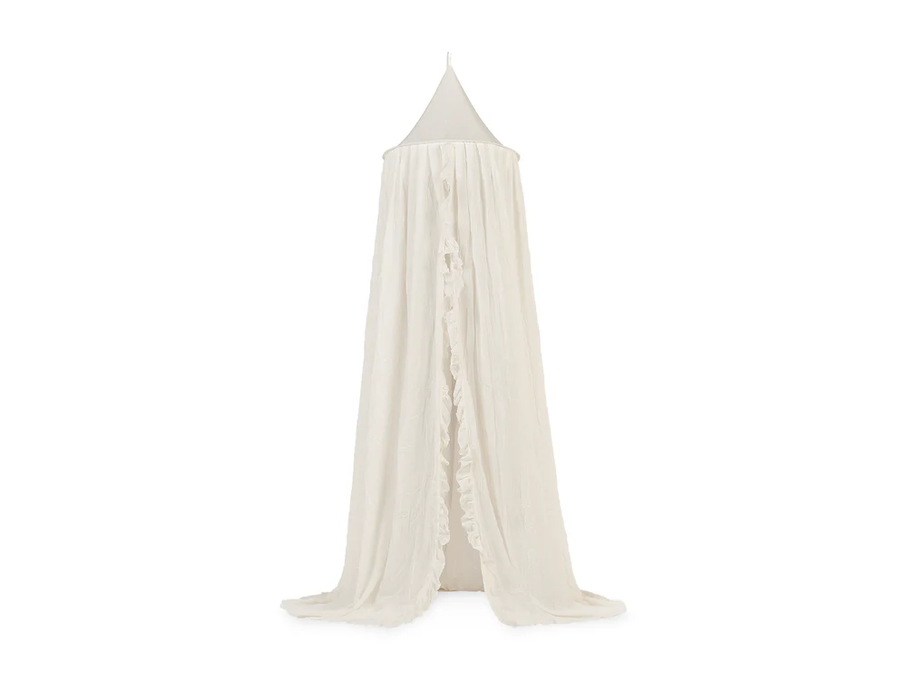 Jollein | Klamboe Vintage Ruffle Ivory Organza Ecru L:205cm